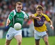 27 April 2008; Martin McGrath, Fermanagh, in action against Brian Malone, Wexford. Allianz National Football League, Division 3 Final, Wexford v Fermanagh, Parnell Park, Dublin. Picture credit: Brian Lawless / SPORTSFILE *** Local Caption ***