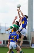 27 April 2008; Eoin Kearney, George Hannigan and Paul Johnson, 23, Tipperary, in action against Ciaran McManus, Offaly. Allianz National Football League, Division 4 Final, Tipperary v Offaly, O'Moore Park, Portlaoise, Co. Laois. Picture credit: Matt Browne / SPORTSFILE *** Local Caption ***
