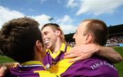 27 April 2008; Mattie Forde, Wexford, centre, celebrates after the game. Allianz National Football League, Division 3 Final, Wexford v Fermanagh, Parnell Park, Dublin. Picture credit: Oliver McVeigh / SPORTSFILE
