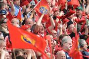 27 April 2008; Munster supporters celebrate during the match. Heineken Cup Semi-Final, Saracens v Munster, Ricoh Arena, Coventry, England. Picture credit: Stephen McCarthy / SPORTSFILE *** Local Caption ***