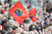 27 April 2008; A general view of Munster flags flying during the match. Heineken Cup Semi-Final, Saracens v Munster, Ricoh Arena, Coventry, England. Picture credit: Stephen McCarthy / SPORTSFILE *** Local Caption ***