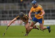 29 March 2015; Richie Hogan, Kilkenny, in action against Conor Ryan, Clare. Allianz Hurling League, Division 1A, Relegation Play-off, Kilkenny v Clare. Nowlan Park, Kilkenny. Picture credit: Ray McManus / SPORTSFILE