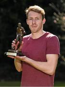9 April 2015; David McMillan, Dundalk FC, with the SSE Airtricity League SWAI Player of the Month Award for March 2015. Merrion Square, Dublin. Picture credit: Pat Murphy / SPORTSFILE