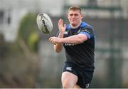 10 April 2015; Leinster's Tadhg Furlong during squad training. Leinster Rugby Squad Training. Rosemount, UCD, Dublin. Picture credit: Pat Murphy / SPORTSFILE