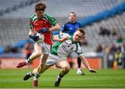 11 April 2015; Niall Lowry, St Mary's Academy CBS, in action against Shane Power, The Abbey School. Masita GAA All-Ireland Post Primary Schools Drummond Cup Final, The Abbey School, Tipperary v St Mary's Academy CBS, Carlow, Croke Park, Dublin. Picture credit: Pat Murphy / SPORTSFILE