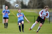 11 April 2015; Jetta Berrill, UCD, in action against Ciara O'Connell, UCC. WSCAI Intervarsities Cup Final, UCD v UCC, Waterford IT, Waterford. Picture credit: Matt Browne / SPORTSFILE