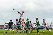 11 April 2015; Dan Tuohy, Ulster, wins a lineout. Guinness PRO12, Round 19, Connacht v Ulster, Sportsground, Galway. Picture credit: Ramsey Cardy / SPORTSFILE