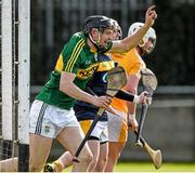 11 April 2015; Colm Harty celebrates after tapping home the sliothar for the second Kerry goal. Allianz Hurling League Division 1B Promotion / Relegation Play-off, Antrim v Kerry, Parnell Park, Dublin. Picture credit: Ray McManus / SPORTSFILE