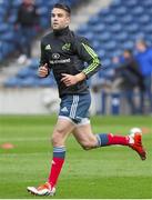 11 April 2015; Conor Murray, Munster, during the warm-up ahead of the game. Guinness PRO12, Round 19, Edinburgh v Munster, BT Murrayfield Stadium, Edinburgh, Scotland. Picture credit: Kenny Smith / SPORTSFILE