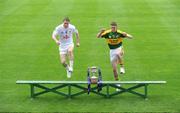 28 April 2008; The Kerry captain Killian Young and the Kildare captain Gary Whyte at a photocall in advance of the Cadbury U21 Football Final in Thurles on Saturday. See www.cadburygaau21.com for more details, podcasts and Cadbury Hero of the Match details. Croke Park, Dublin. Picture credit: Stephen McCarthy / SPORTSFILE  *** Local Caption ***