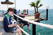 3 May 2008; Republic of Ireland players Aaron Doran, left, and Conor Clifford relax at the beach ahead of their opening game against France on Sunday. UEFA U17 European Championship, WOW Topkapi Palace, Antalya, Turkey. Photo by Sportsfile