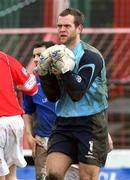 29 March 2008; Alan Mannus, Linfield. JJB Sports Irish Cup semi-final, Cliftonville v Linfield, The Oval, Belfast. Picture credit: Oliver McVeigh / SPORTSFILE
