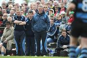 3 May 2008; Shannon coach Mick Galwey, centre, watches the game. AIB All-Ireland League Division 1 Semi-Final, Shannon v Garryowen. Coonagh, Limerick. Picture credit; Ray McManus / SPORTSFILE