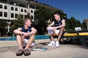 6 May 2008; Republic of Ireland players John Sullivan, left, and Greg Cunningham studying at their hotel for their Leaving Certificate exams. UEFA European Under-17 Championship, WOW Topkapi Palace, Antalya, Turkey. Photo by Sportsfile