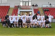 11 April 2015; The Tyrone squad. Allianz Hurling League Division 2B Promotion / Relegation Play-off, Donegal v Tyrone, Owenbeg, Derry. Picture credit: Oliver McVeigh / SPORTSFILE