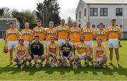 11 April 2015; The Antrim team. Allianz Hurling League Division 1B Promotion / Relegation Play-off, Antrim v Kerry, Parnell Park, Dublin. Picture credit: Ray McManus / SPORTSFILE
