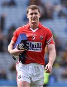 12 April 2015; Man of the match award winner Fintan Goold, Cork, at the end of the game. Allianz Football League Division 1, Semi-Final, Cork v Donegal, Croke Park, Dublin. Picture credit: David Maher / SPORTSFILE