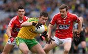 12 April 2015; Patrick McBrearty, Donegal, in action against James Loughrey, Cork. Allianz Football League Division 1, Semi-Final, Cork v Donegal, Croke Park, Dublin. Picture credit: Ray McManus / SPORTSFILE