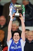 3 May 2008; Cavan captain Aisling Doonan lifts the cup after victory over Limerick. Suzuki Ladies NFL Division 3 Final, Cavan v Limerick, Semple Stadium, Thurles, Co. Tipperary. Picture credit: Brendan Moran / SPORTSFILE