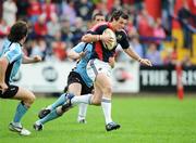 10 May 2008; Ian Dowling, Munster, is tackled by Fergus Thomson, Glasgow Warriors. Magners League, Munster v Glasgow Warriors, Musgrave Park, Cork. Picture credit: Matt Browne / SPORTSFILE
