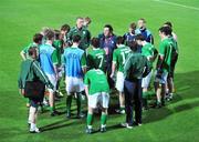 10 May 2008; Republic of Ireland coach Sean Mccaffrey speaks to his players after the game. UEFA European Under-17 Championship Group B, Republic of Ireland v Spain, Mardan Sport Complex, Antalya, Turkey. Picture credit: Pat Murphy / SPORTSFILE