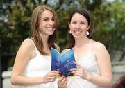 11 May 2008; Vanessa Varous, from New York, left, and Colleen Lenahan, from Texas, at the races. Derrinstown Stud Derby Trial Stakes Day, Leopardstown, Co. Dublin. Picture credit: Stephen McCarthy / SPORTSFILE