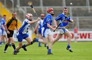 11 May 2008; Kevin Downes, Cavan, in action against Eanna MacSuibhne, Monaghan. GAA Hurling Ulster Senior Championship, Cavan v Monaghan, Kingspan Breffni Park, Cavan. Picture credit: Brian Lawless / SPORTSFILE