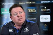 16 April 2015; Leinster head coach Matt O'Connor during a press conference at Leinster Rugby Offices, UCD, Belfield, Dublin. Picture credit: Ramsey Cardy / SPORTSFILE