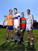 16 April 2015; In attendance at the 2015 Dublin Club Senior Football Championships launch are, from left to right, Na Fianna's Tomás Brady, St. Vincent’s Diarmuid Connolly, Ballymun Kickhams Alan Hubbard and St. Brigids Shane Supple. Parnell Park, Dublin. Picture credit: Ramsey Cardy / SPORTSFILE