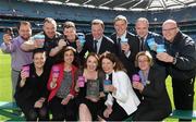 16 April 2015; Croke Park’s ‘Environmental & Sustainability Management Group’ or ‘ESMG Team’ are the proud winners of the 2015 Green Award for “Sustainability Team of the Year”. The Green Awards recognise the very best leaders and organisations within Ireland's green industry and Croke Park’s ‘ESMG Team’ are the driving force behind the stadium reaching all of its sustainability objectives. Croke Park recently reached a major sustainability milestone with 0% of stadium waste now going to landfill. This green goal started in 2008 and has taken the stadium six years and lots of hard work to hit the 0% target. Celebrating the win with their environmentally friendly and sustainably made ‘keep cups’ are: Back row, from left, Marius Iordache, Alan O’Reilly, Martin Hayes, Alan Gallagher, Ed Brennan, Mick Smyth and Dave Donoghue. Front Row, from left,  Elaine Casey, Katharine Mulhaire, Martha Smithers,  Julianne Savage and Elena Costi. Croke Park, Dublin. Picture credit: Ray McManus / SPORTSFILE
