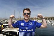 18 April 2015; Leinster supporter Sean Galligan, from Killiney, Dublin, in Marseille ahead of their side's European Rugby Champions Cup Semi-Final clash with RC Toulon. Picture credit: Stephen McCarthy / SPORTSFILE