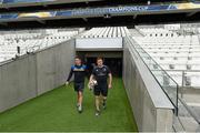 18 April 2015; Leinster's Sean Cronin, right, and Noel Reid during their captain's run before the European Rugby Champions Cup Semi-Final against RC Toulon. Stade Vélodrome, Marseilles, France. Picture credit: Stephen McCarthy / SPORTSFILE