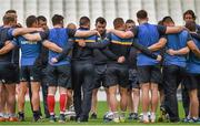 18 April 2015; Cian Healy, centre, and his Leinster team-mates huddle together during their captain's run before the European Rugby Champions Cup Semi-Final against RC Toulon. Stade VÃ©lodrome, Marseilles, France. Picture credit: Stephen McCarthy / SPORTSFILE
