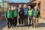18 April 2015; St Michael's FC club members with FAI CEO John Delaney before the game.  FAI Aviva Junior Cup Semi-Final, Clonmel Celtic v Sheriff YC. Cooke Park, Tipperary Town, Co. Tipperary. Picture credit: Diarmuid Greene / SPORTSFILE