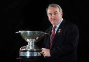 29 April 2008; President of the GAA Nickey Brennan with the Nestor Cup at the launch of the GAA All-Ireland Senior Football Championship 2008. Croke Park, Dublin. Picture credit: Brendan Moran / SPORTSFILE