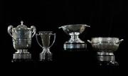 29 April 2008; The four provincial football championship trophies, from left, Ulster, Munster, Connacht and Leinster, at the launch of the GAA All-Ireland Senior Football Championship 2008. Croke Park, Dublin. Picture credit: Brian Lawless / SPORTSFILE