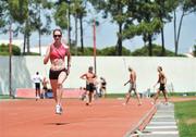 7 May 2008; 400m runner Joanne Cuddihy in action during a training session. Ireland athletics squad training camp, Monte Gordo, Faro, Portugal. Picture credit; Brendan Moran / SPORTSFILE