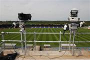 11 May 2008; A televison camera at the ready to record the match. GAA Leinster Senior Football Championship, Longford v Westmeath, Pearse Park, Longford. Picture credit: Ray McManus / SPORTSFILE
