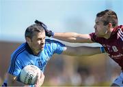 19 April 2015; Alan Brogan, Dublin, in action against Cathal Sweeney, Galway. Senior Football Challenge, Dublin v Galway, Skerries Harps GAA Clubhouse, Skerries  Co. Dublin. Picture credit: Ray Lohan / SPORTSFILE