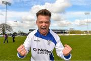 19 April 2015; Aidan Roche, Liffey Wanderers, celebrates at the end of the game. FAI Aviva Junior Cup, Semi-Final, Northend Utd v Liffey Wanderers. Ferrycarrig Park, Wexford. Picture credit: David Maher / SPORTSFILE