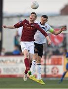 20 April 2015; Padraic Cunningham, Galway United, in action against Andy Boyle, Dundalk. SSE Airtricity League Premier Division, Dundalk v Galway United. Oriel Park, Dundalk, Co. Louth. Photo by Sportsfile