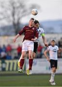 20 April 2015; Padraic Cunningham, Galway United, in action against Andy Boyle, Dundalk. SSE Airtricity League Premier Division, Dundalk v Galway United. Oriel Park, Dundalk, Co. Louth. Photo by Sportsfile
