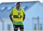 21 April 2015; Connacht's Bundee Aki during squad training. Sportsground, Galway. Picture credit: Ramsey Cardy / SPORTSFILE