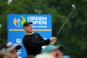18 May 2008; Richard Finch, England, tees off at the 16th hole during final round of the 2008 Irish Open Golf Championship. 2008 Irish Open Golf Championship, Adare Manor, Co. Limerick. Picture credit: Kieran Clancy / SPORTSFILE