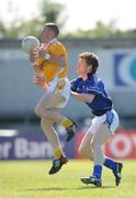 18 May 2008; Paddy Cunningham, Antrim, in action against Rory Dunne, Cavan. GAA Football Ulster Senior Championship Preliminary Round, Antrim v Cavan, Casement Park, Belfast. Photo by Sportsfile *** Local Caption ***