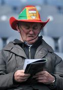 18 May 2008; A Carlow supporter studies his match programme before the game. GAA Football Leinster Senior Championship 1st Round, Meath v Carlow, Croke Park, Dublin. Picture credit: Brendan Moran / SPORTSFILE
