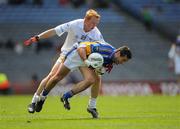 18 May 2008; Ciaran Hyland, Wicklow, is tackled by Keith Cribben, Kildare. GAA Football Leinster Senior Championship 1st Round, Kildare v Wicklow, Croke Park, Dublin. Picture credit: Ray McManus / SPORTSFILE