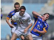 18 May 2008; Seanie Furlong, Wicklow, reacts after a clash with Gary Whyte, Kildare, which resulted in Whyte being shown a red card by referee John Bannon. GAA Football Leinster Senior Championship 1st Round, Kildare v Wicklow, Croke Park, Dublin. Picture credit: Brendan Moran / SPORTSFILE