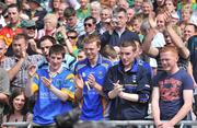 18 May 2008; Wicklow supporters applaud their team off the pitch after the game. GAA Football Leinster Senior Championship 1st Round, Kildare v Wicklow, Croke Park, Dublin. Picture credit: Brendan Moran / SPORTSFILE