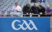 18 May 2008; GAA fans from Wicklow and Kildare have a chat before the game. GAA Football Leinster Senior Championship 1st Round, Kildare v Wicklow, Croke Park, Dublin. Picture credit: Brendan Moran / SPORTSFILE